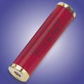 Red Mini Plastic Kaleidoscope with Brass Ends (Screen Print)